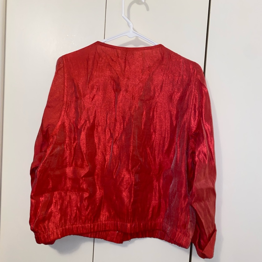 🌺Ruby Rd. Shimmering Cropped Jacket/ Top🌺 - Picture 2 of 9